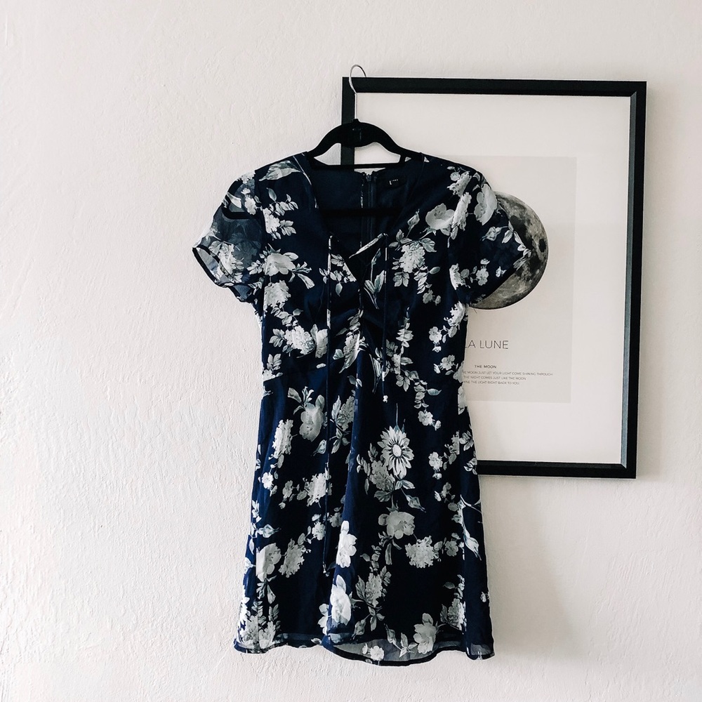 LUCCA COUTURE Lace-Up Sundress